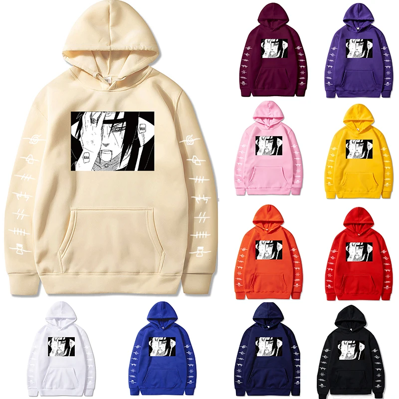 

Naruto Pullover Fashion Ladies Street Japanese Anime Clothing Long Sleeve Unisex Sweatshirts Anime Hoodie
