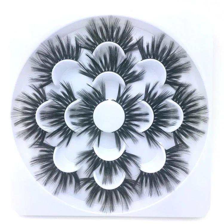 7 пар 3D норковые накладные ресницы 25 мм густые длинные пушистые ручной работы