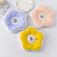 waterproof headcover elizabeth collar adjustable neck collar cotton pet cone e collar with cute flower pattern for cat