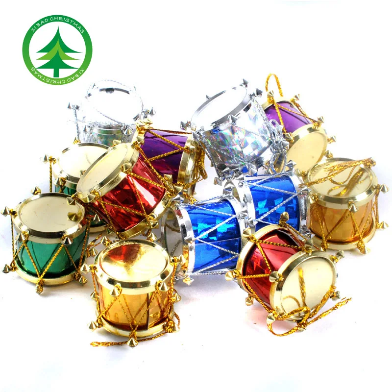 

6pcs 12pcs Christmas supplies Christmas tree decorations pendant colorful drum