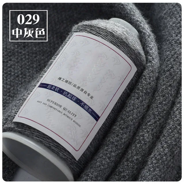 100 г/шар, высокое качество, кашемир Монголия, пряжа для ручного вязания, свитер, шапка, не скатывается, камвольный шерстяной пряжа для машинного плетения - Цвет: 029