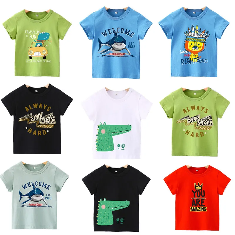 Детская футболка для девочек 2020 летняя детские топы маленьких мальчиков из 100%