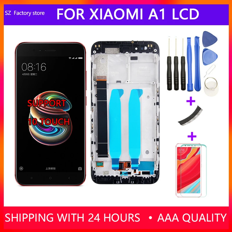 5 дюймовый экран для замены Xiaomi mi A1 ЖК дисплей и сенсорный дигитайзер Рамка в