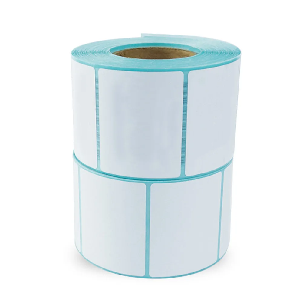 

White Adhesive Thermal Paper Label For Office Kitchen Jam 5*4cm On Rolls 700pcs Sticker Household