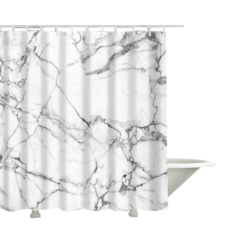 

Marble Pattern Bath curtain bathroom Shower Curtains Geometric Bath Screen Printed Polyester fabric shower curtain Bath Gift