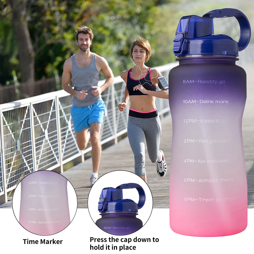 

Hot Sport Water Bottle 2000ml Outdoor Drinking Bottle Travel Tea Cup Outdoor Travel Portable Leakproof