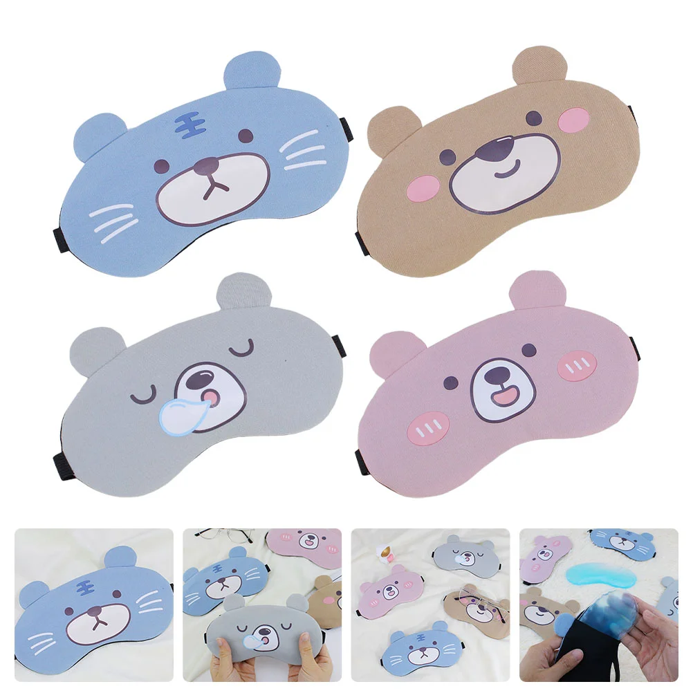 

4 шт. портативные маски для глаз, маски для глаз с конденсационными мешками (разные цвета)