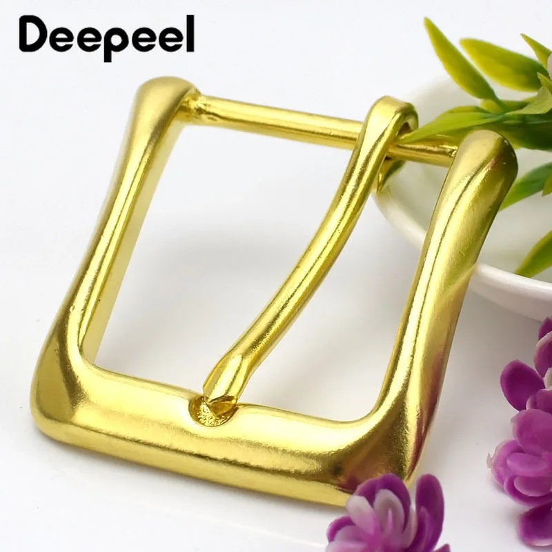 Deepeel ID 40 мм латунная пряжка для ремня из чистой меди кожаных ремней 38 39 женщин