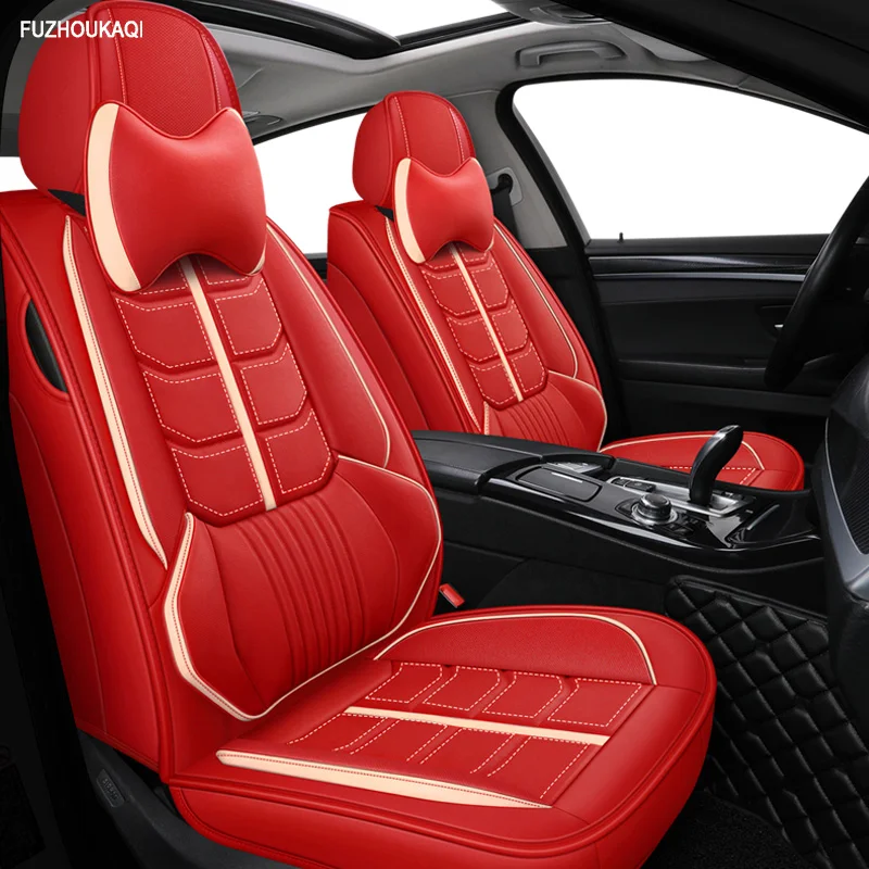 

Front+rear leather car seat covers for kia rio morning stinger niro cerato mohave sorento stonic soul sportage accessories seat