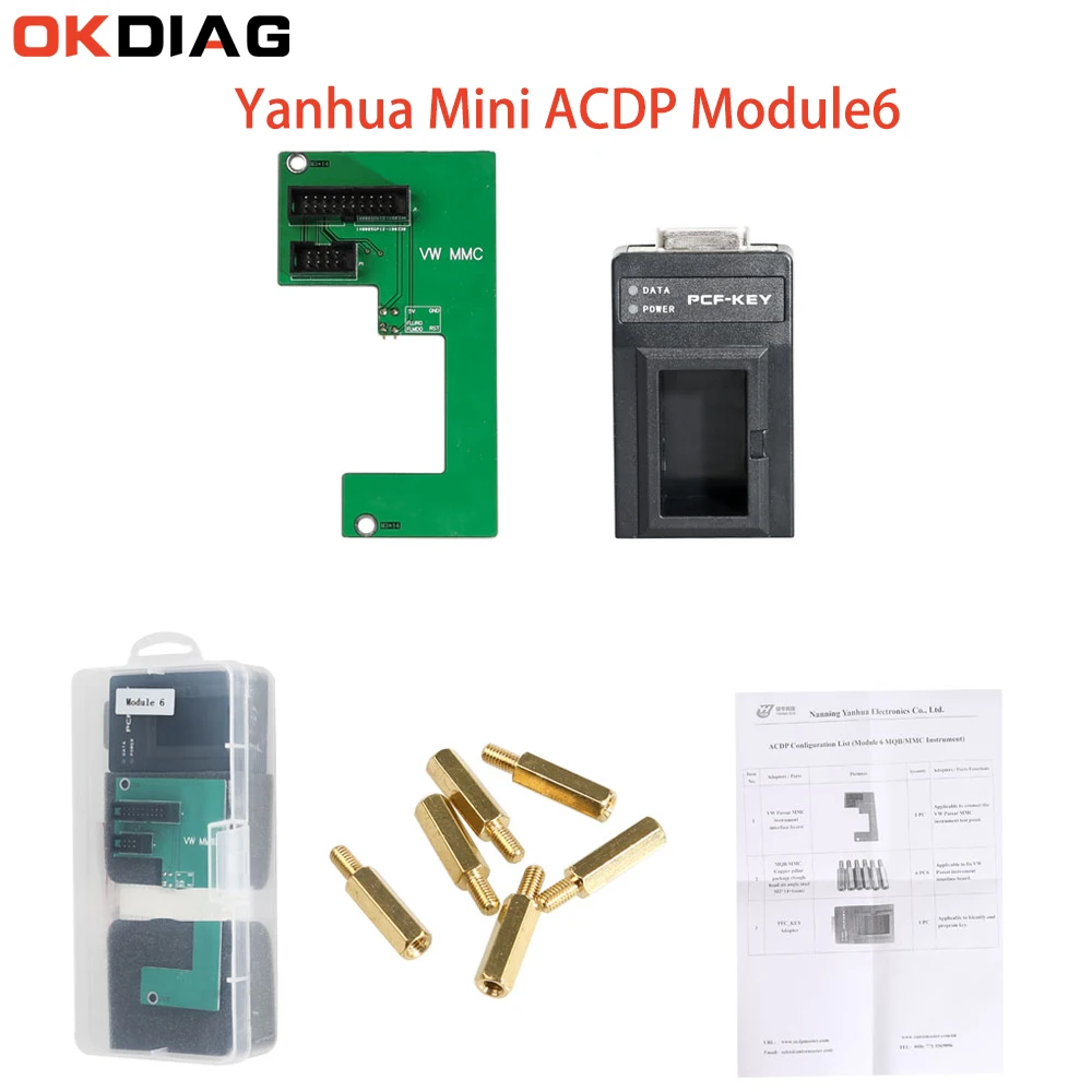 

Высококачественный инструмент Yanhua Mini ACDP Module6 MQB/MMC с адаптерами