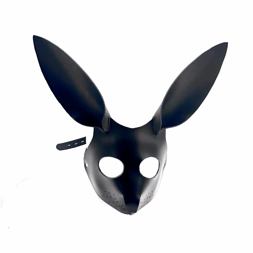 Новый головной убор с кроликом маска для глаз оральный кляп кожаный бандаж