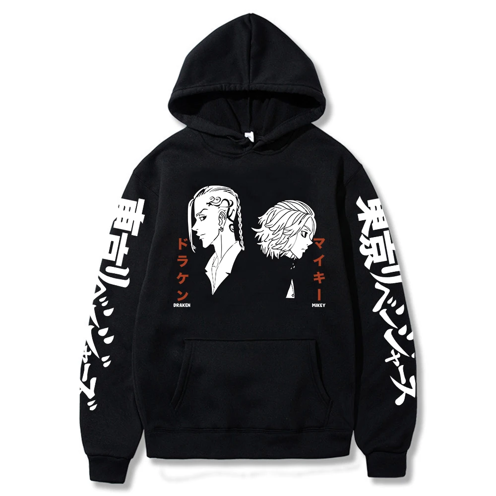 

Толстовка с капюшоном с принтом Токийский Мстители, свитшот, аниме одежда, пуловер, спортивный костюм для женщин и мужчин, толстовка, детско...