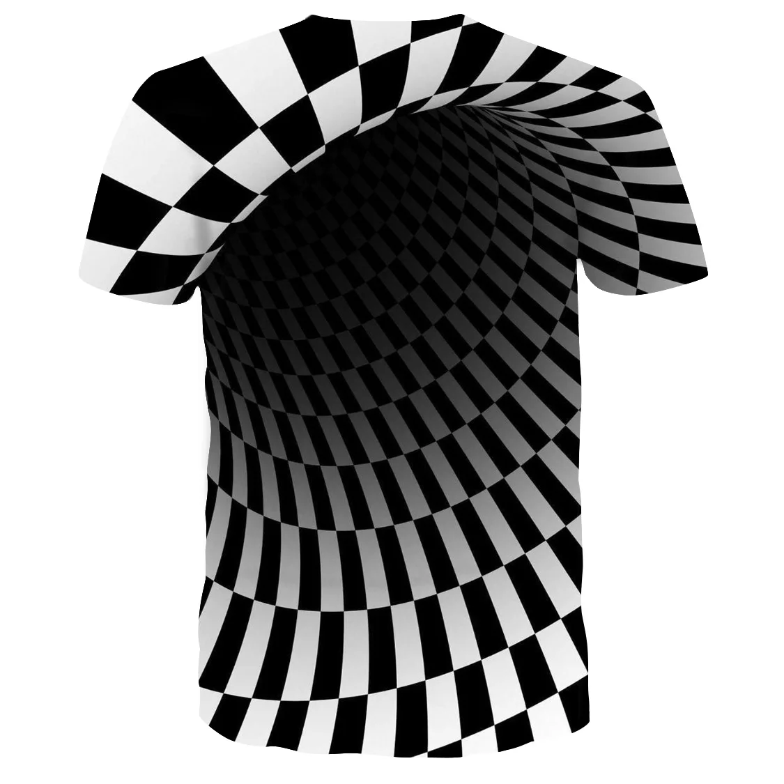 Черная футболка с гипнотическим 3D принтом, забавная футболка с коротким рукавом для мужчин/мужчин, топ для мужчин, 3D футболка, новая мода