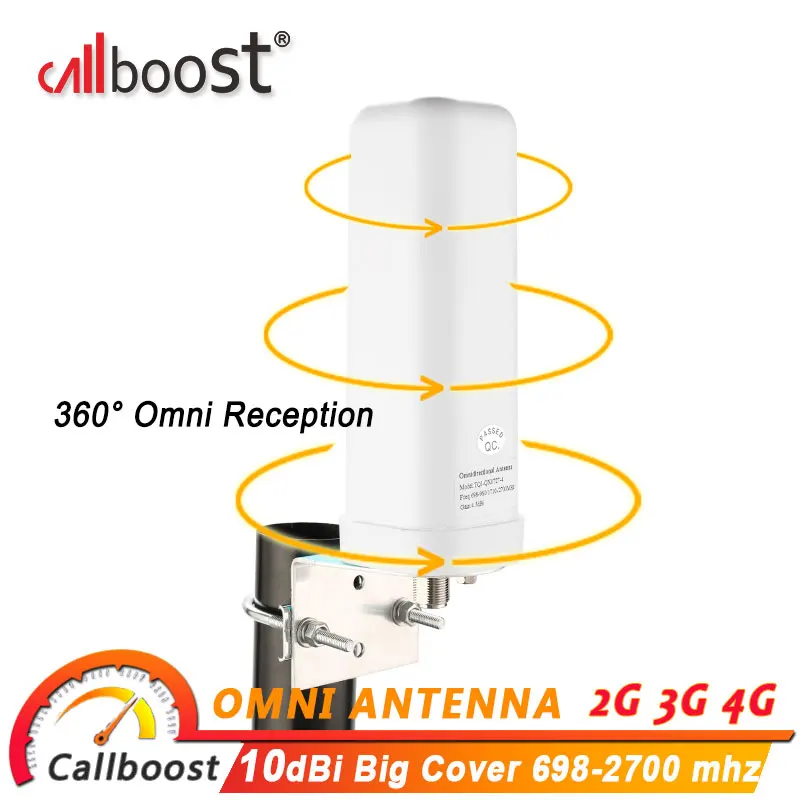 2/3/4G Outdoor Directional N-Female 10/11dBi Outside LPDA Antenna Omni External Antenna for Mobile Phone Signal Booster Repeater