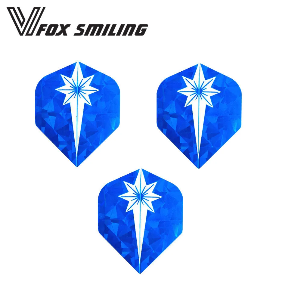 Fox Smiling, 3 шт., 15 видов стилей, красивые лазерные дартс, полеты, тонкая и стандартная форма, для профессиональных дартс, аксессуары, перо