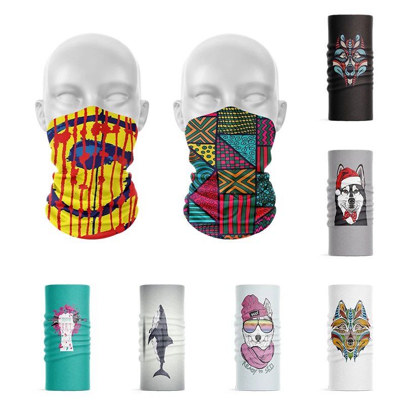 Мужской шарф-кольцо с 3D принтом