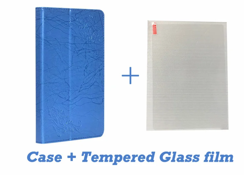 2-blue-glass film Высококачественный чехол для CHUWI HI9 Pro, 8,4 дюймов, планшет, ПК, Модный чехол из ПУ кожи, чехол для CHUWI hi9 pro+ экранная пленка, подарки - Цвет: 2-blue-glass film