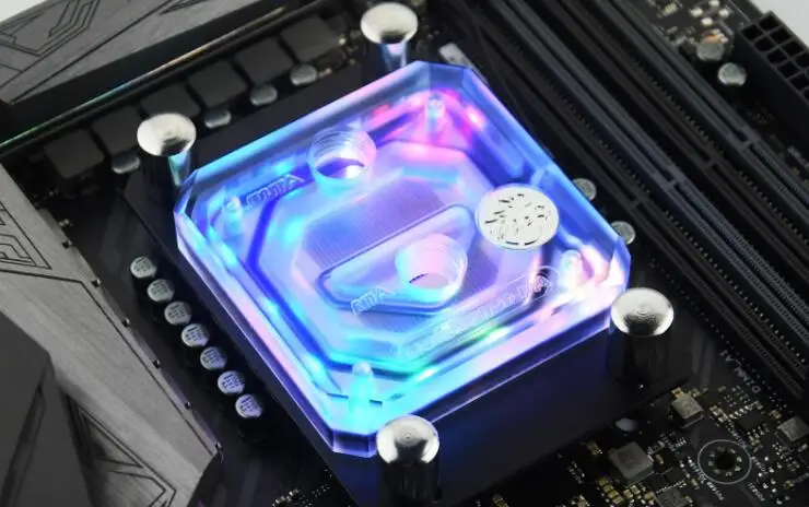 Bykski процессор водного блока использовать для AMD RYZEN3000 AM3/AM3+/AM4 X570 материнская плата разъем RGB поддержка 5 в 3PIN GND разъем к материнской плате