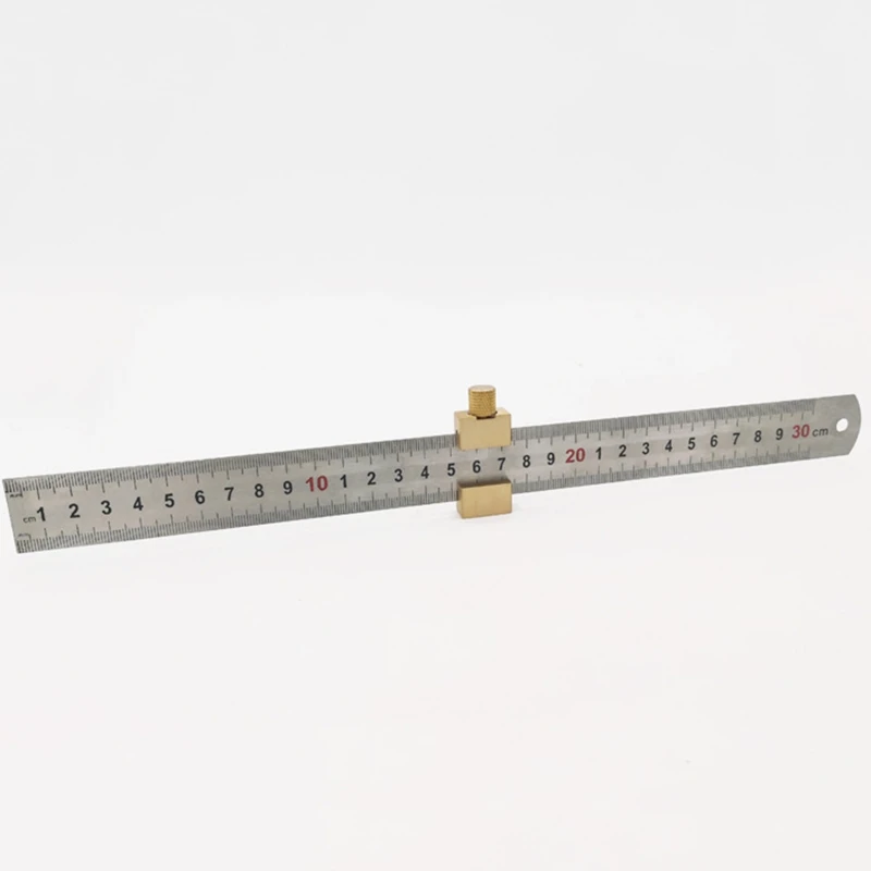 

Positioning Block Angle Locator Line Scriber Gauge Steel Ruler for Carpentry DIY