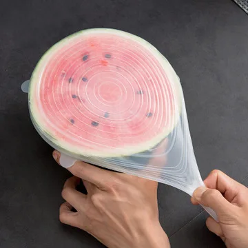 6 шт./12 шт. силиконовые крышки для кухонной посуды|Крышки сохранения свежести| |