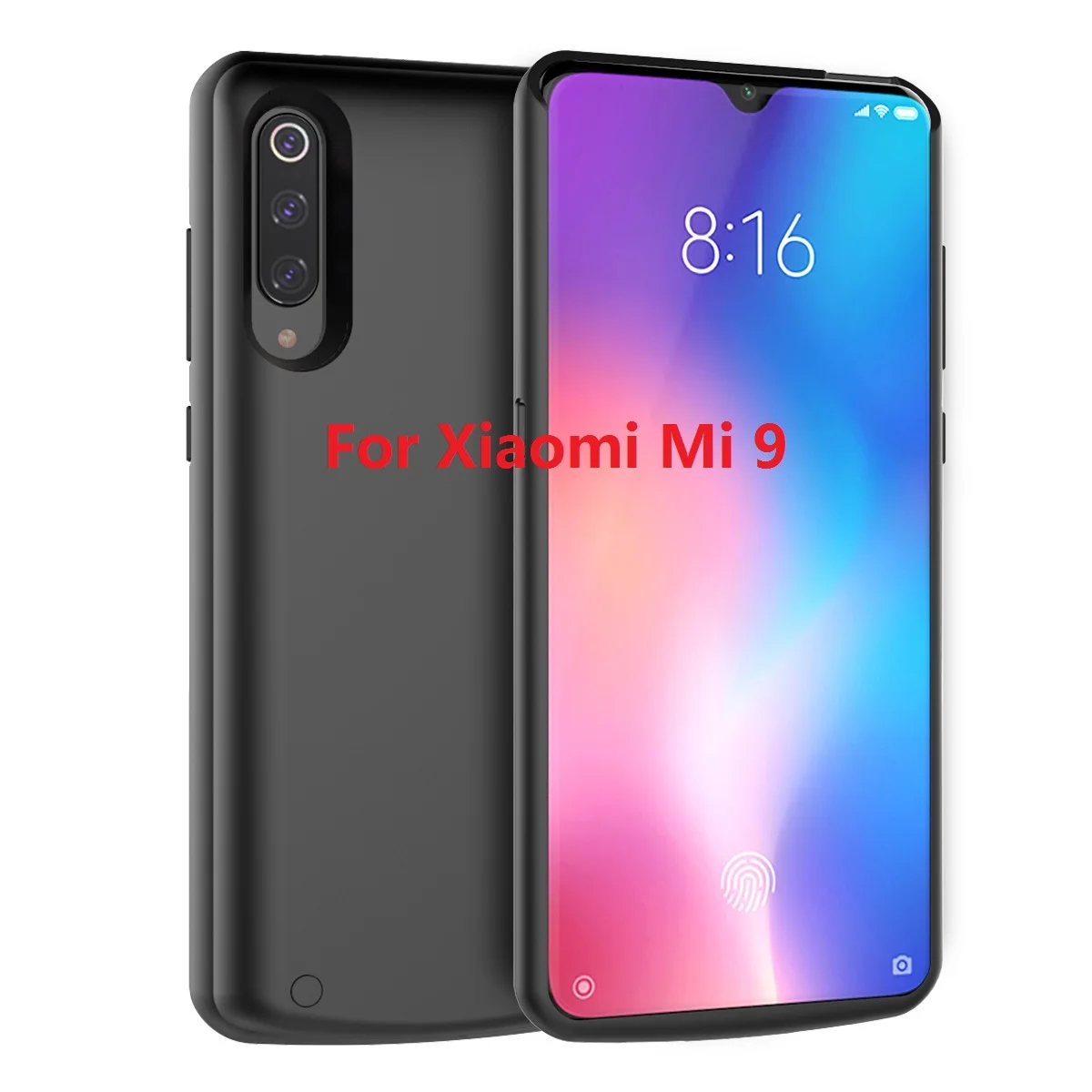 Mi 9 Black For Xiaomi Mi 9 Mi 9 SE Battery Charger Case 5000mAh Extenal Portable Slim Power bank Charging Cover For Xiaomi Mi9 Battery Case - Цвет: Mi 9 Black