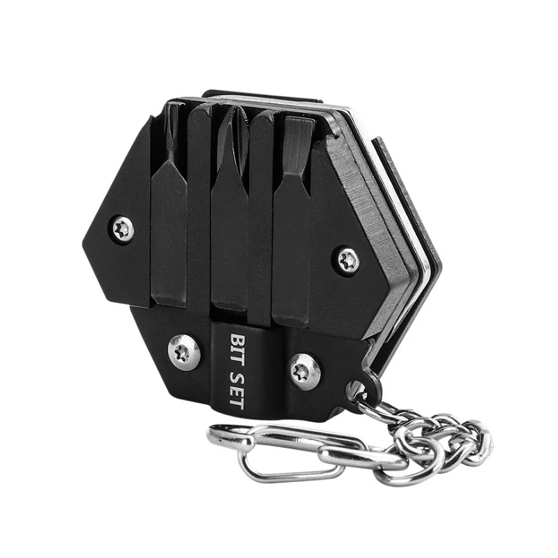 

New Multifunctional Hexagon Coin Outdoor EDC Hexagon Folding Coin Knife Keychain Screwdriver Weapons Survival-Tool Pocket