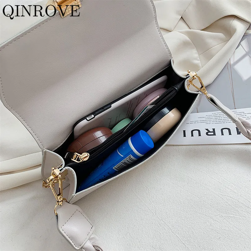 

Front Flap Crossbody-bag for Women 2020 Autumn Leather Small Shoulder Diagonal Bag Vintage Female Solid Color Pouch High Quality
