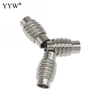 1pcs stainless steel magnetic clasps column 19x11mm for diy leather bracelets charms connector buckles jewelry making clasp