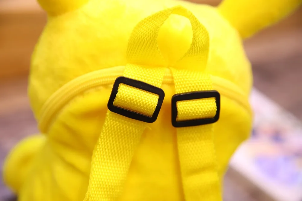 Pikachu очень мягкий детский рюкзак, Высококачественная Милая шапка, подвижные уши, мягкая кукла, сумка через плечо, Подарочный Кошелек для монет, игрушка для детей