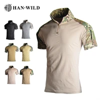 mens tactical t shirts camouflage army hunting climbing short sleeve t shirtsassault combat military hiking shirts for male
