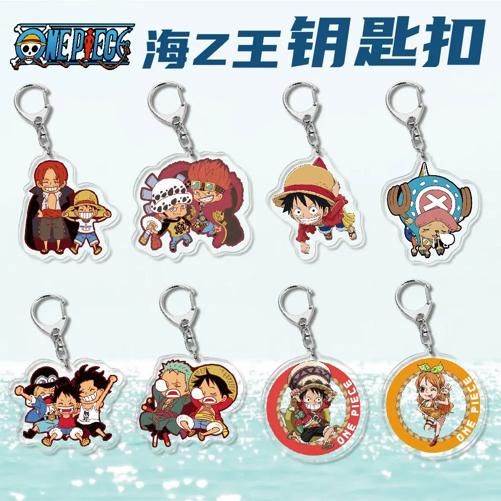 Брелок для ключей Luffy Ace Nami Boa Hancock Chopper из акрила