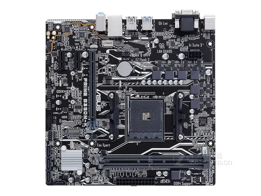 

New for ASUS PRIME B350M-K motherboard Socket AM4 DDR4 USB3.0 SATA3 DVI VGA 32GB B350 desktop motherboard Free shipping