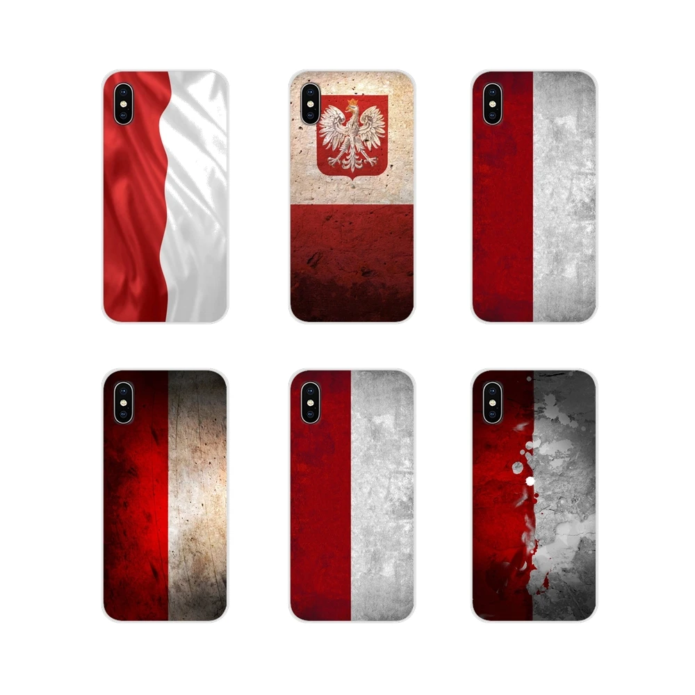 Флаг польской для Sony Xperia Z Z1 Z2 Z3 Z5 compact M2 M4 M5 E3 T3 XA Huawei Mate 7 8 Y3II аксессуары чехлы