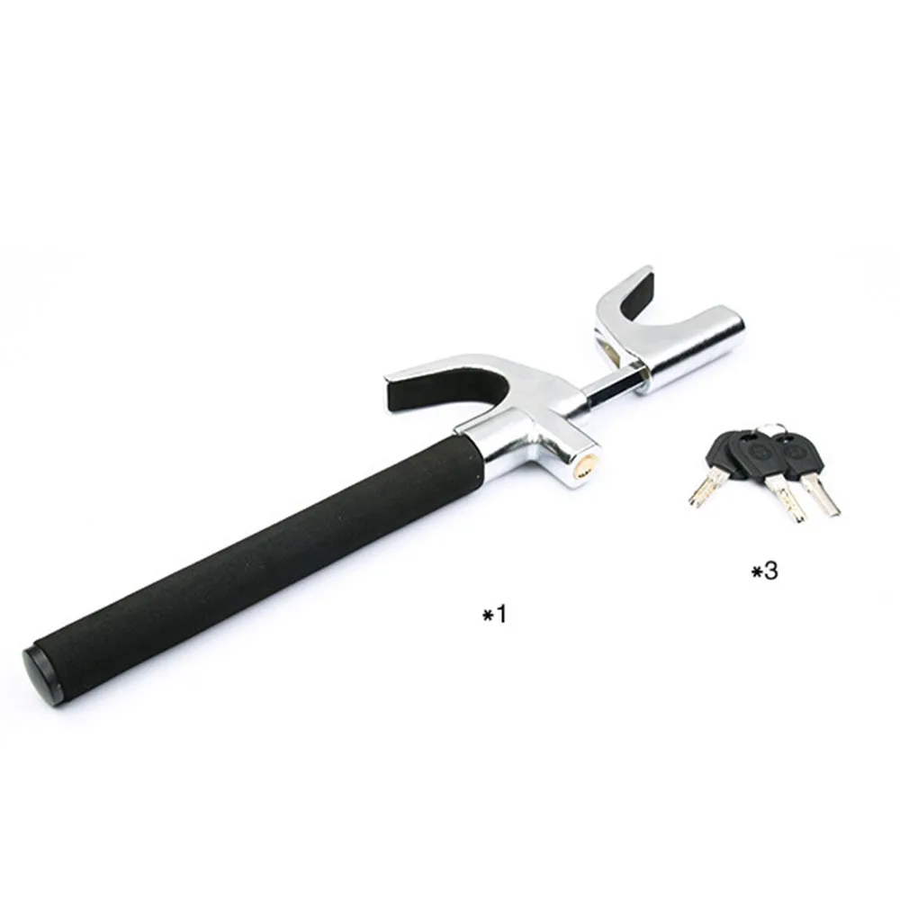 Регулируемая Автомобильная тележка замок на руль противоугонная система