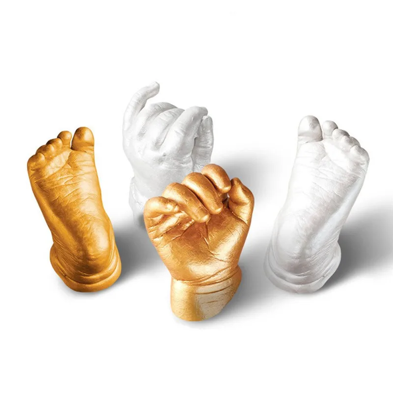 

Children's Toys 3D Baby Hand Print Foot Baby Casting Keepsake Handprint Footprint Baby Growth Souvenirs Memorial 3d Handprint