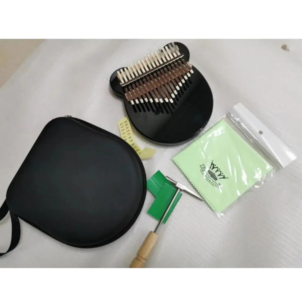 

Калимба 17 ключ игрушечное пианино черного цвета с украшением в виде кристаллов для меломана w/чехол Аксессуары