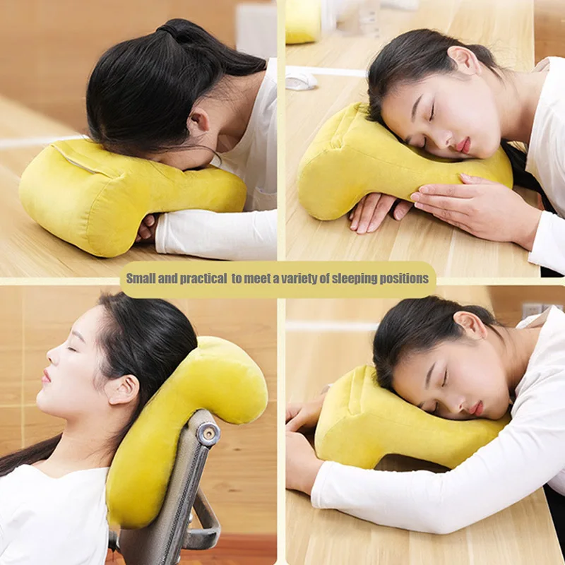Хорошая здоровая подушка для сна путешествий плюшевая хлопковая на шею