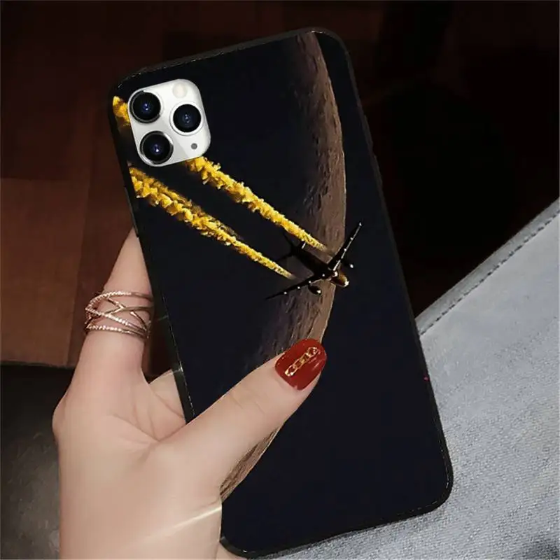 

Airplane Art Abstract Cartoon luxury design cover Phone Case for iPhone 11 12 pro XS MAX 8 7 6 6S Plus X 5S SE 2020 XR