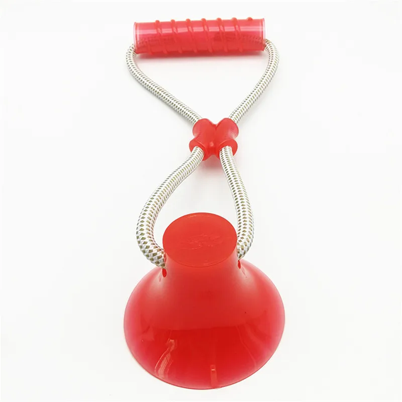 Собака Интерактивная активность игрушка Собачка присоска толчок Ropeball TugToy TPR мяч для чистки зубов домашних животных