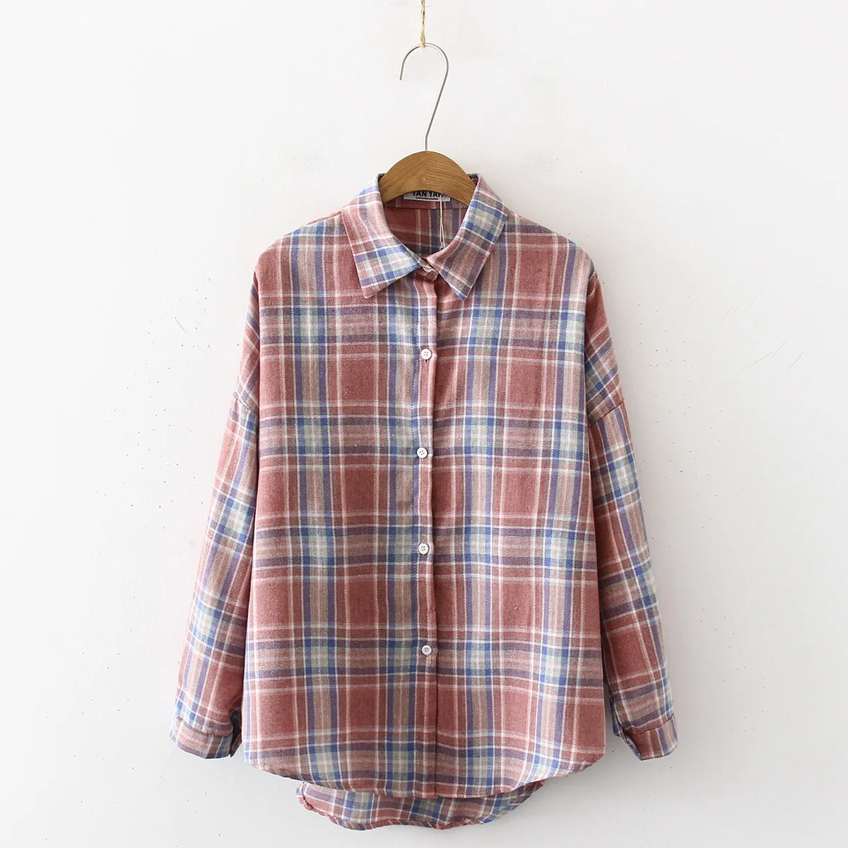 Осенняя Новинка женские блузки рубашки с длинным рукавом хлопковая рубашка в