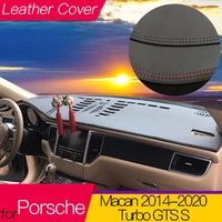 for porsche macan 2014 20 turbo gts s anti slip anti uv mat dashboard cover pad shade dashmat protect carpet accessories leather