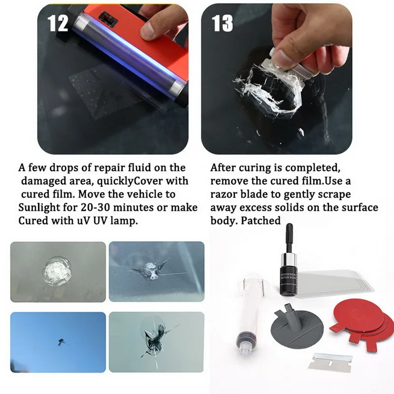 Новый набор для Ремонта Лобового стекла DIY чип трещины инструмент ремонта