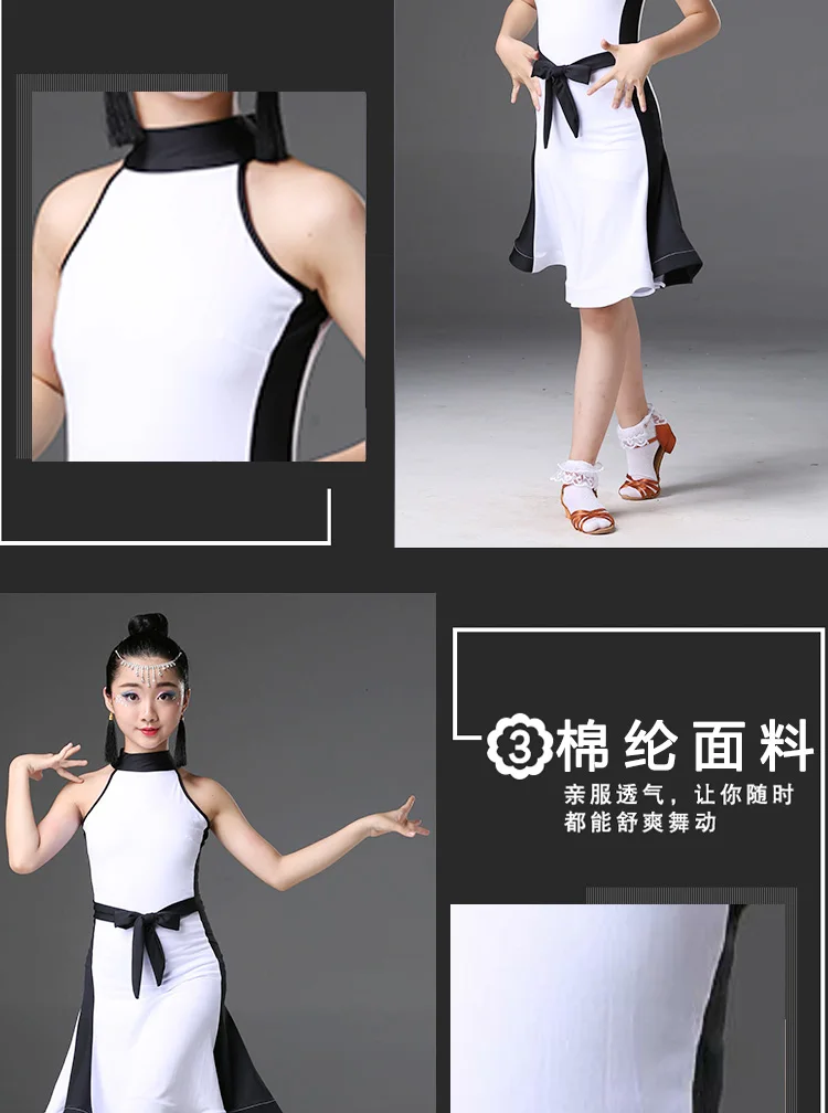 Latin Dance Dress Costumes for Girls Show Less Children's Professional Standard Girls Practice Dance Costumes Latin Dance Dress
