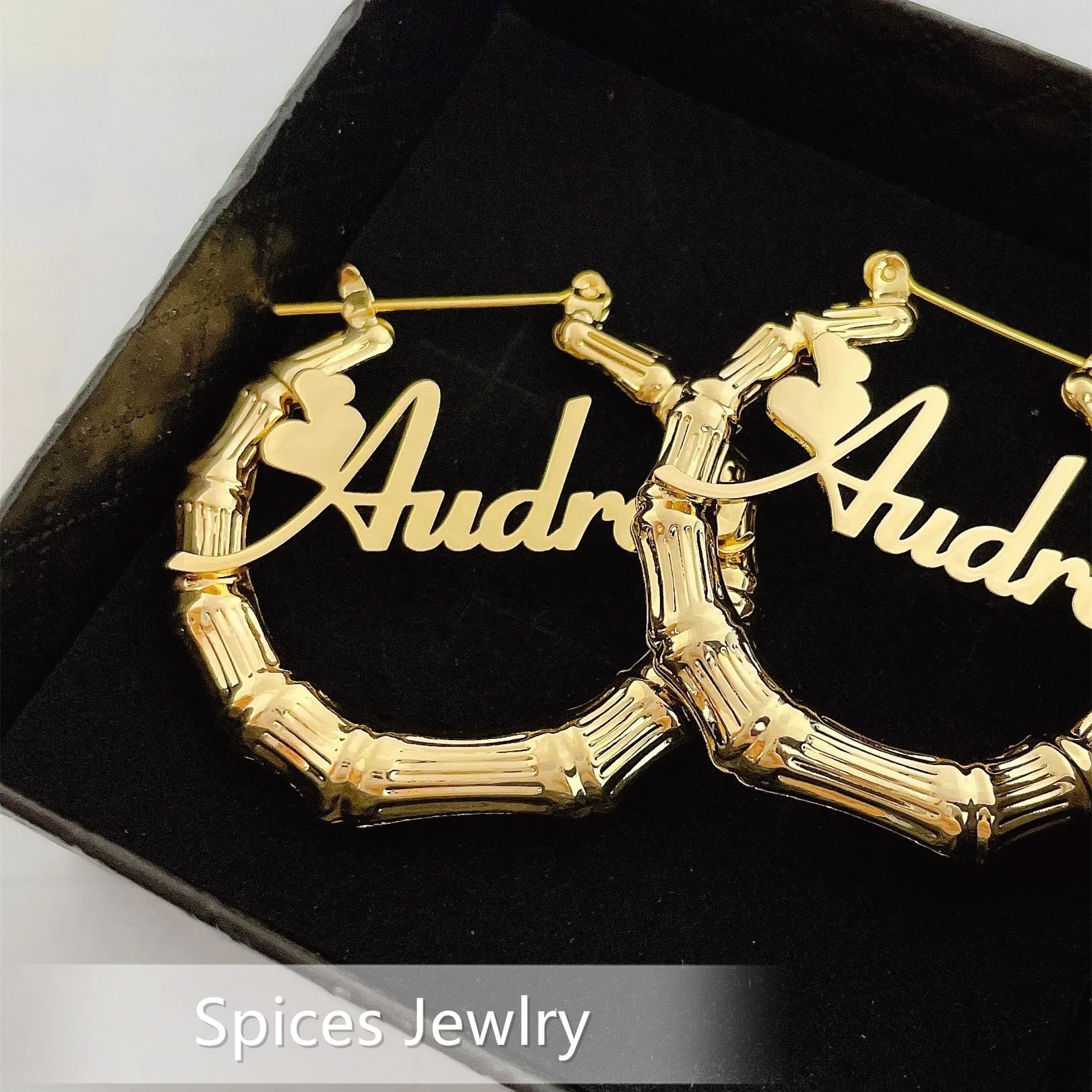 

Серьги из бамбука, 30-100 мм