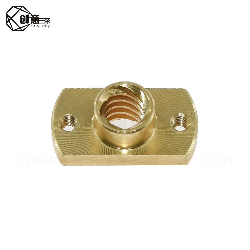 Креативность латунь t8x8мм фланец свинцовый винт гайка шаг 8 мм свинец 3D принтер