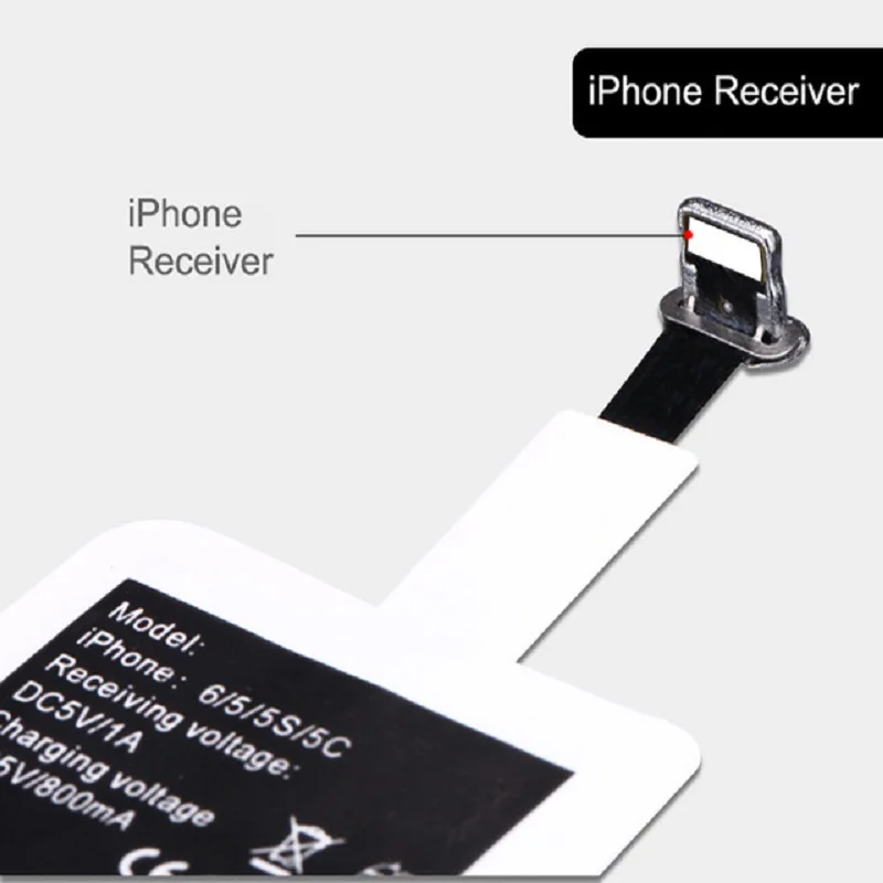 Universel Qi Sans Fil Chargeur Recepteur для iPhone Adaptateur Pad Bobine Android Phone Micro usb type C | Электроника
