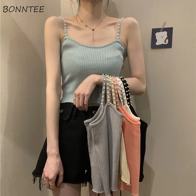 

Топ женский трикотажный на тонких бретелях, винтажный, на каждый день