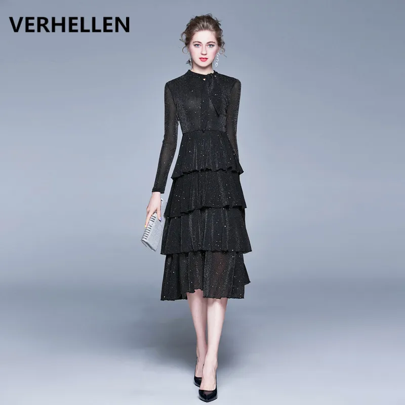 Женское модельное дизайнерское платье VERHELLEN элегантное праздничное с длинным