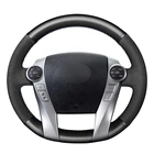 Ручная работа, черная замша, искусственная кожа, искусственная кожа, для Toyota Prius 30(XW30) Prius + Prius C Prius V 2011-2020 Aqua