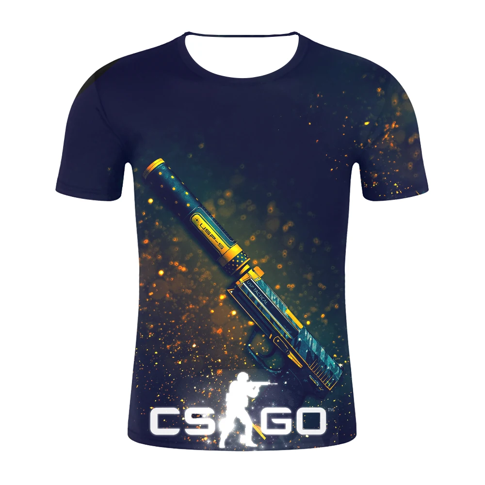 CS GO Gamer футболка 2019 Горячая счетчик Strike Global offension CSGO Мужская наивысшего качества